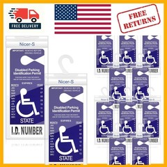 6 Count Transparent Handicapped Placard Protectors – Scratch & Tear Resistant