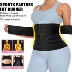 Waist Trainer Lumbar Lower Back Brace Support Belt Fat Burner Cinchers Men&Women