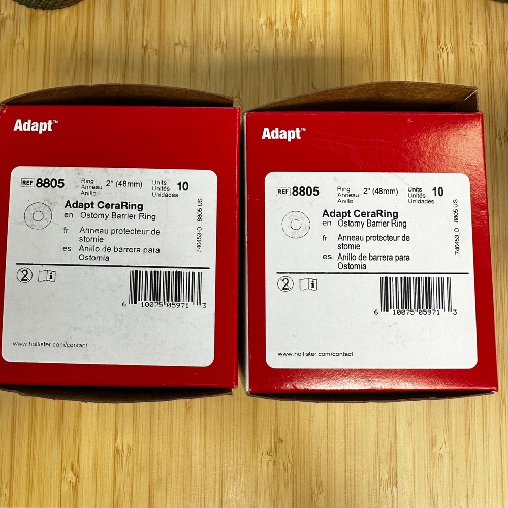 18 Hollister 8805 Adapt CeraRing Barrier Rings 2″ 48mm New Open Box EXP 2029/30