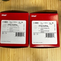 18 Hollister 8805 Adapt CeraRing Barrier Rings 2″ 48mm New Open Box EXP 2029/30