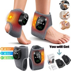 Electric Foot Ankle Massager Pain Relief with 4 Heat Levels 4 Vibration Modes US
