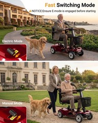 Powered mobility scooter 400 lb capacity, Electric Scooter for Adults & Seniors