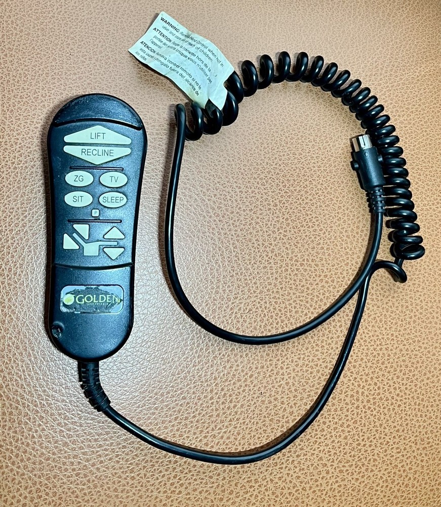 Golden Technologies Lift Chair Maxicomfort Hand Control Remote 5 Pins For Parts