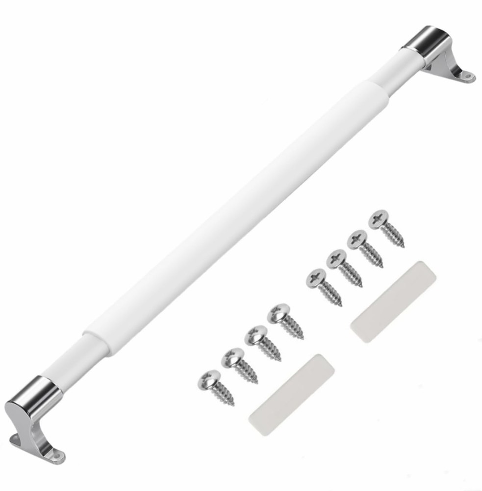 WanDwel Universal RV Screen Door Cross Bar 21.5-32 inch adjustable, White