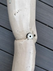 Vintage Above Knee Prosthetic RT Artificial Limb Medical Oddity Steampunk Prop