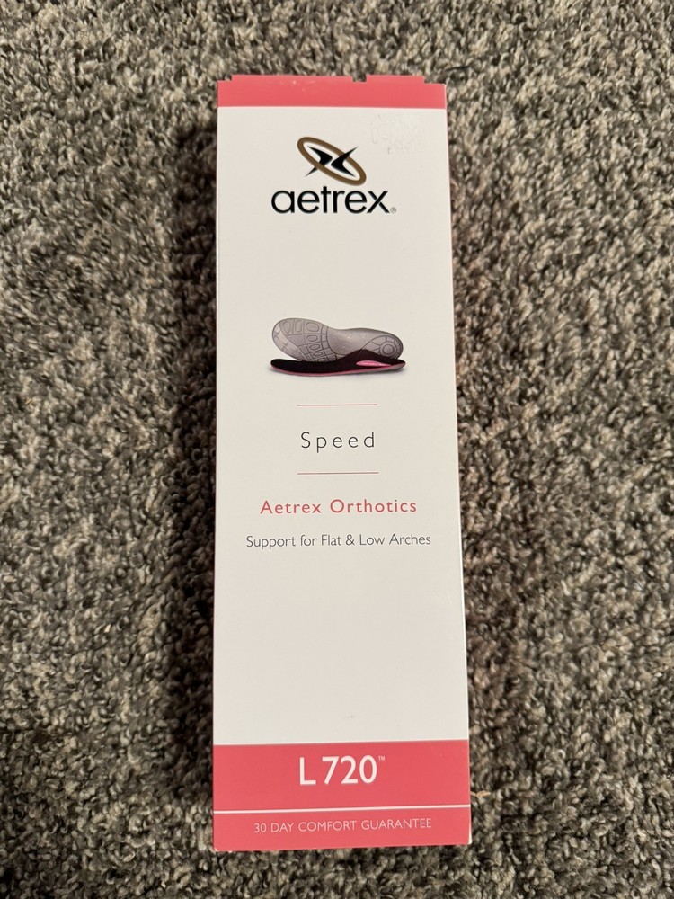 NEW Aetrex Women’s L720 Speed Orthotics Support For Flat And Low Arches Size 7