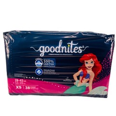 Goodnites Girls Nighttime Underwear XS 38 Ct 2 Pack New