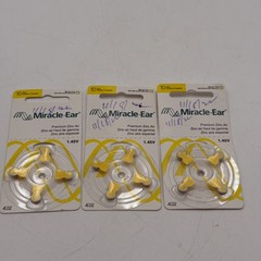 Lot Of 3 Miracle. Ear Premium Zinc Air Size 10 Mercury Free 1.45v 4 Pack (12)
