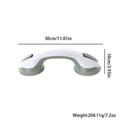 US 1-2 Pcs Bath Safety Handle Suction Cup Handrail Grab Grip Tub Shower Bar Rail