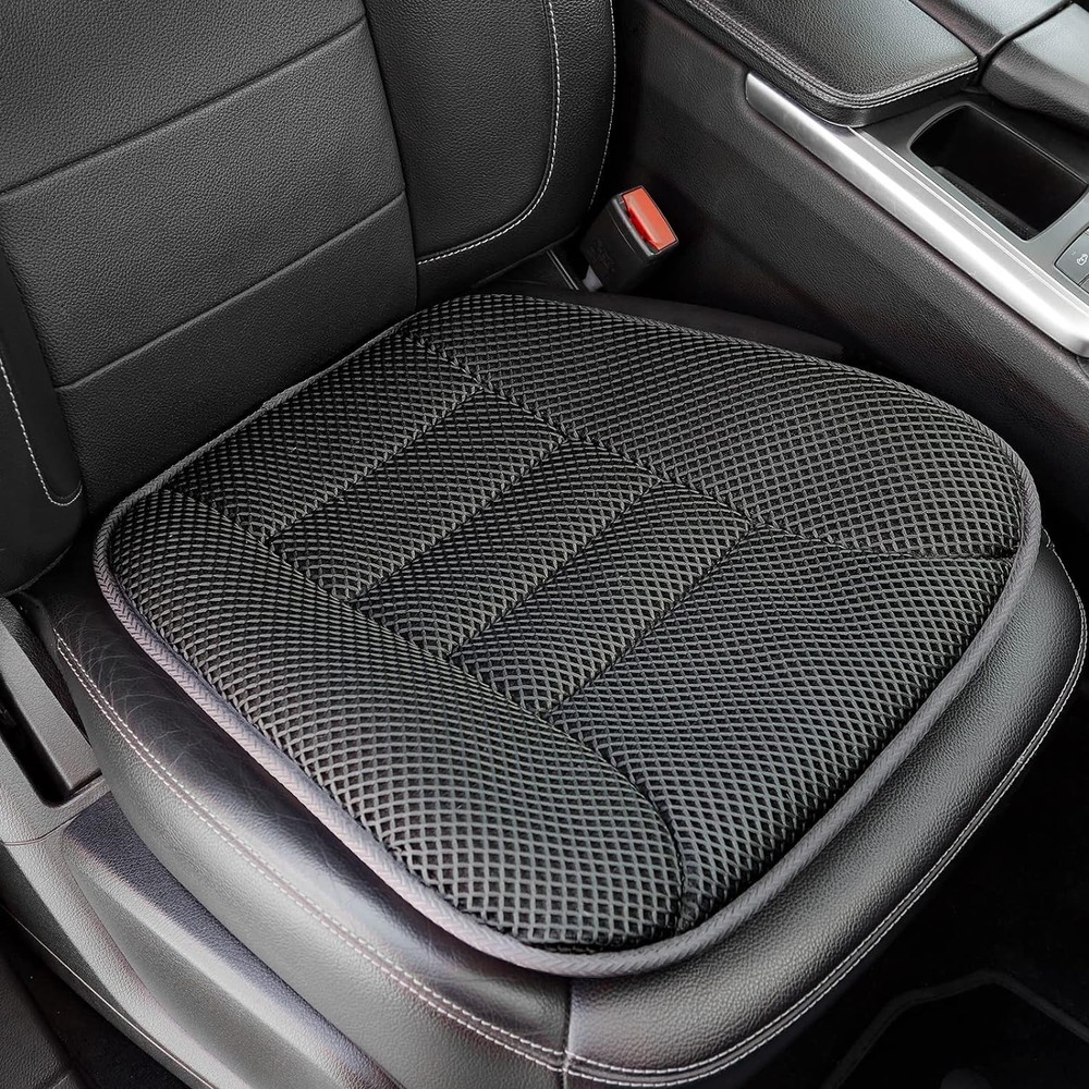 Car Seat Cushion for Driving, Breathable 3D 1.2 inch thick, Dark Gray