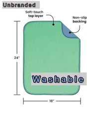 No Name – Fast Drying – Washable Underpads – Reusable-Convenient Pee Pads 18×24”