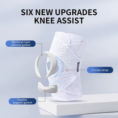 Knee Compression Support Sleeve Sports Brace Running Hiking Gym Pain Relief Pad