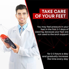 220+ Lbs Premium Orthopedic Heavy Duty Arch Support Insoles for Feet PU Gel Shoc