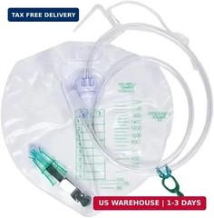 154002 Drainage Bag with Anti-Reflux Chamber, 2000mL