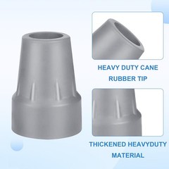 4 Pack 7/8 Inch Heavy Duty Rubber Crutch Tips Replacement for Walking Canes