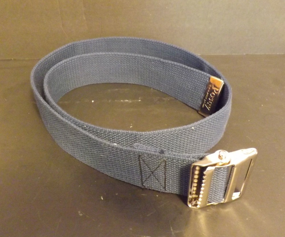 Dark Blue Gait Belt with Metal Buckle by Posey (080619)