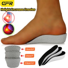 Shoe Insoles Inserts Pad Invisible Height Increase Heel Lift Taller Men Women