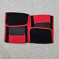 Red/Black Adjustable Waist Support Brace One Size Unisex Adult Compression