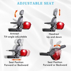 800W All Terrain Electric Mobility Scooters for Seniors 500lbs 60V/20A 31 miles