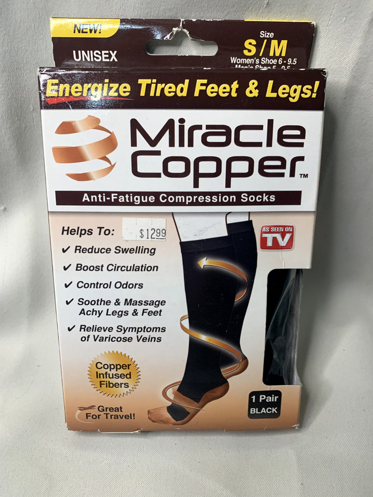 Miracle Copper Anti-Fatigue Compression Socks (Small/Medium)