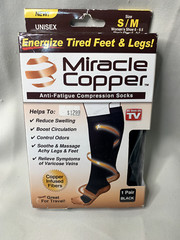 Miracle Copper Anti-Fatigue Compression Socks (Small/Medium)