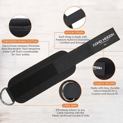 Comfortable Adjustable Padded Ankle Wrist Cuffs Neoprene Padded Straps D-Ring