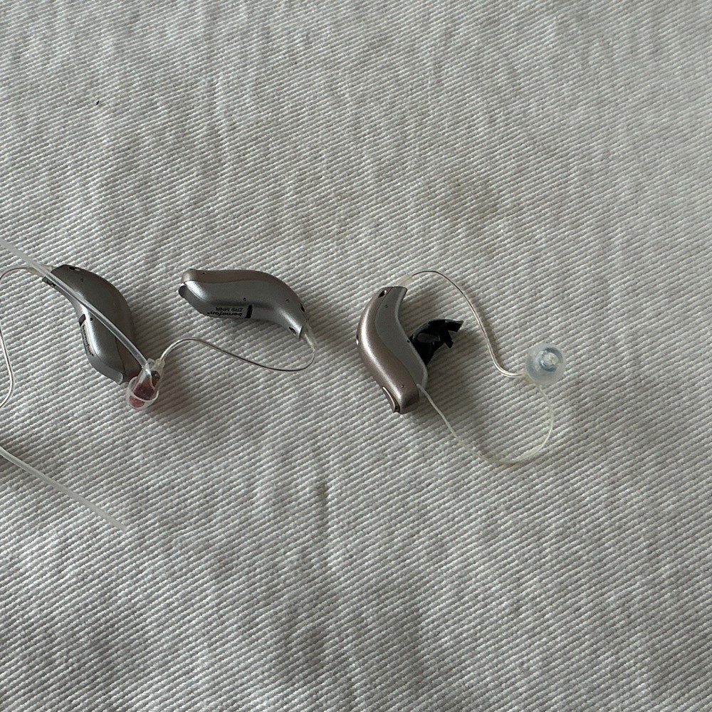 Bernafon Zerena miniRITE RIC Hearing Aids Set, Case, P312 Batteries, USB