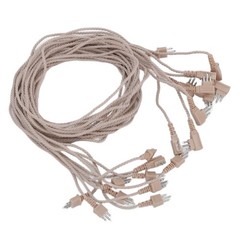 10items 3 Pin Hearing Aid Receiver Cable Portable Wear Resistant PVC Hearing