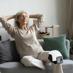 Knee Massager Heated Vibration Therapy W/ LED