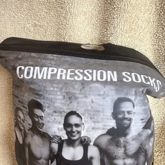 Relief Medical Compression Knee-Hi Stocking 3 Pairs Grey/black/white Men Women’s