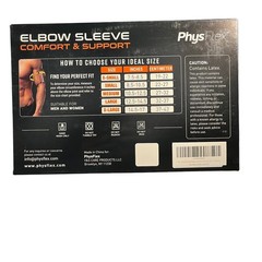 PhysFlex Elbow Sleeve Compression Brace XS Gray Tennis Elbow Support 2 Pack