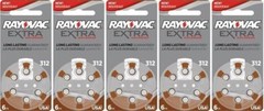 Rayovac Extra Hearing Aid 312 Size batteries Zinc air 30 – 240 cells- Exp-2028