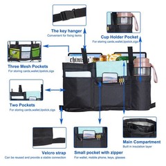 Walker Bag with Cup Holder & Soft Cooler Storage Organizer Universal Fit