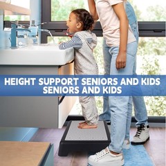 One Step Stool for Adults & Seniors, Indoor/Outdoor Portable Stair Assist, Pl…