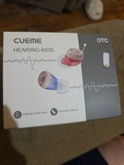 Cueme Over The Counter Hearing Aids With Charger Box Model JH-A490 – White