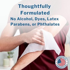 Unscented Disposable Wet Wipes for Adults – Fragrance-Free, Alcohol-Free, No-Rin