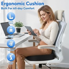 Portable Ergonomic Memory Foam Cushion with U-Shape Cutout for All-Day Support