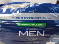 Men’s Maximum Absorbency Incontinence Guards 52 Ct