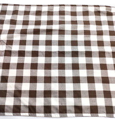 New Handmade Reversible Brown & White Plaid Adult Size Bib Special Needs Seniors