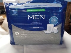 Men’s Maximum Absorbency Incontinence Guards 52 Ct