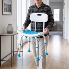 Heavy Duty Bath Bench with Rust Resistant Frame and 400 Lbs Support for Elderly
