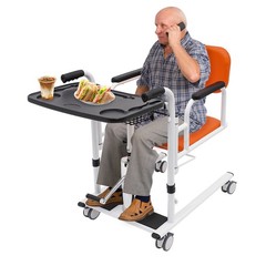 Hydraulic Patient Lift Transfer Chair for Home, 330.7 Lbs Transfer Nursing Chair