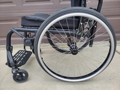 UPGRADED* Quickie Nitrum Rigid Frame Wheelchair 16″X18″ Used Black 16″ x 18″
