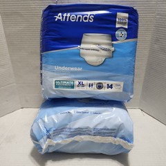 Attends Adult XL Pull Ups Packs Of 14 New Disposable MADE IN USA Lot Of 2 Packs