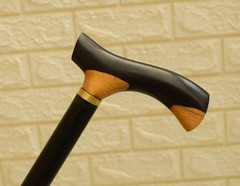 Handcrafted Egyptian Ebony Wood Walking Cane Stick – 36″