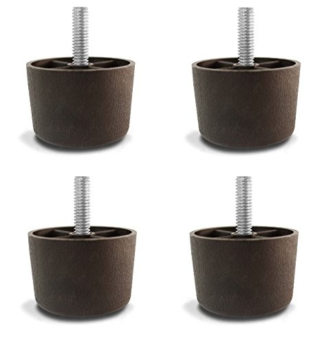 1-1/2″ Inch Universal Dark Brown Plastic Furniture Legs 1.5*2 inches,