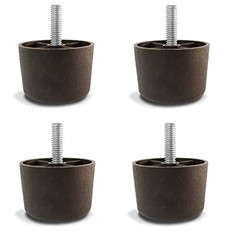 1-1/2″ Inch Universal Dark Brown Plastic Furniture Legs 1.5*2 inches,