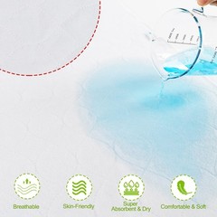 1 PC Bed Pads For Incontinence Washable Extra Large 44×52 In 4 Layers Full