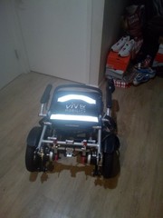 Vive mobility foldable electric wheelchair.black, used once.