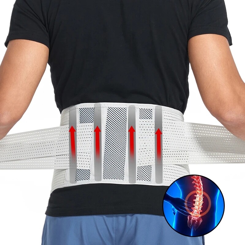 Women Men Compression Lumbar Support Belt Back Brace For Lower Back Pain Relif